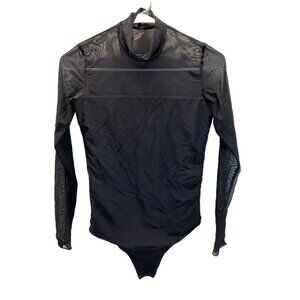Commando Black Long Sleeve Mesh Bodysuit